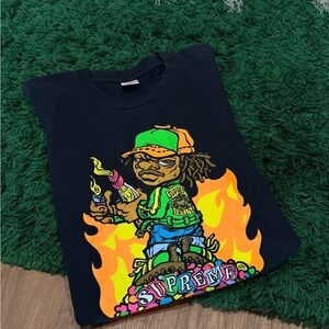 Supreme Character Graphic Tee – Black – Large – PreOwned